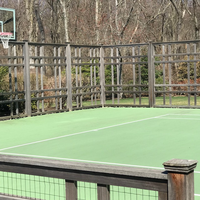 Red Fox Fence tennis court fencing